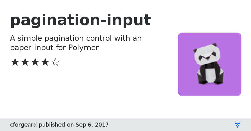 pagination-input - Vaadin Add-on Directory