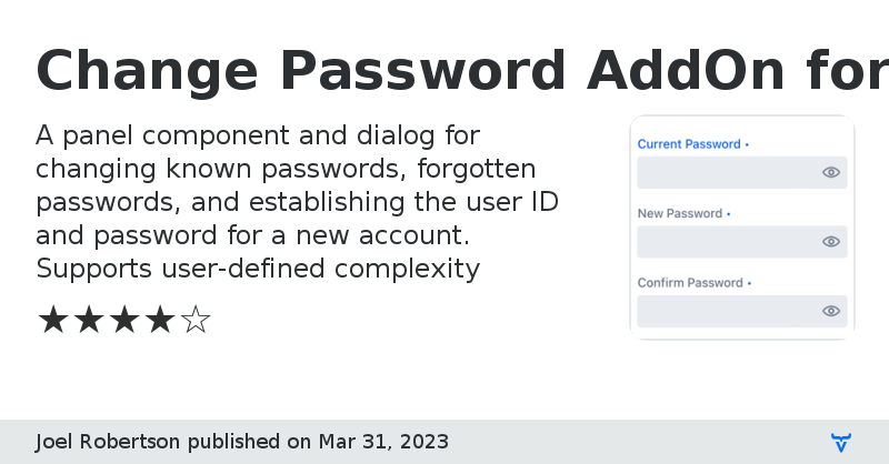 Change Password AddOn for Vaadin Flow - Vaadin Add-on Directory