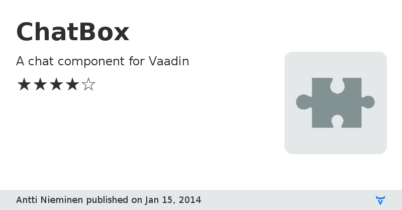 ChatBox - Vaadin Add-on Directory