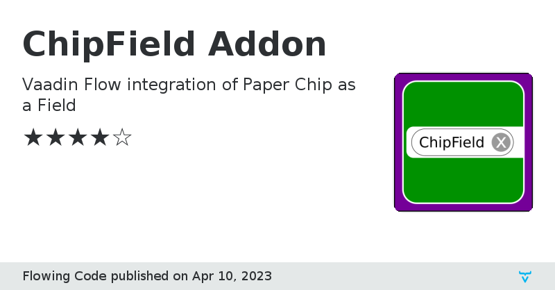 ChipField Addon - Vaadin Add-on Directory