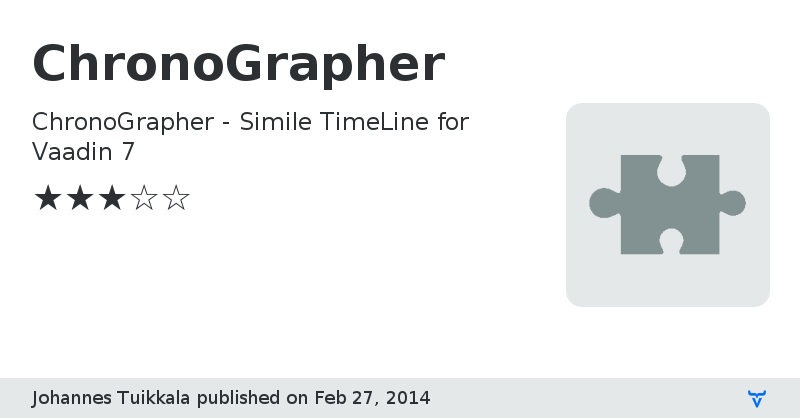 ChronoGrapher - Vaadin Add-on Directory