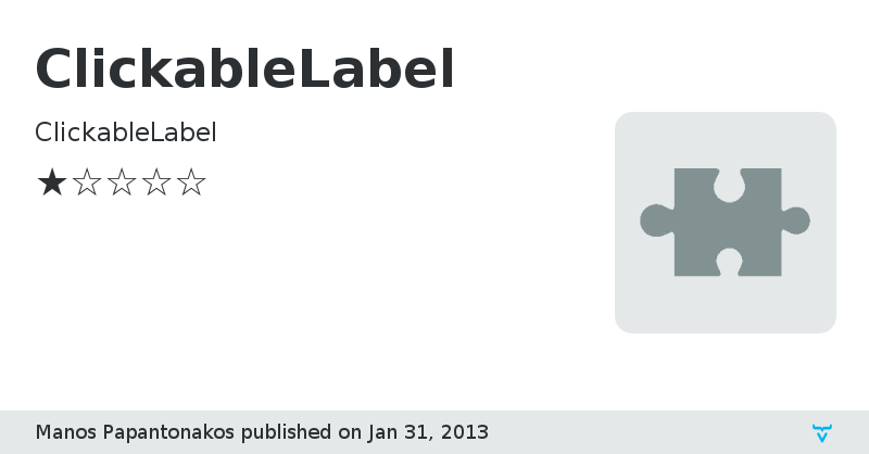 ClickableLabel - Vaadin Add-on Directory