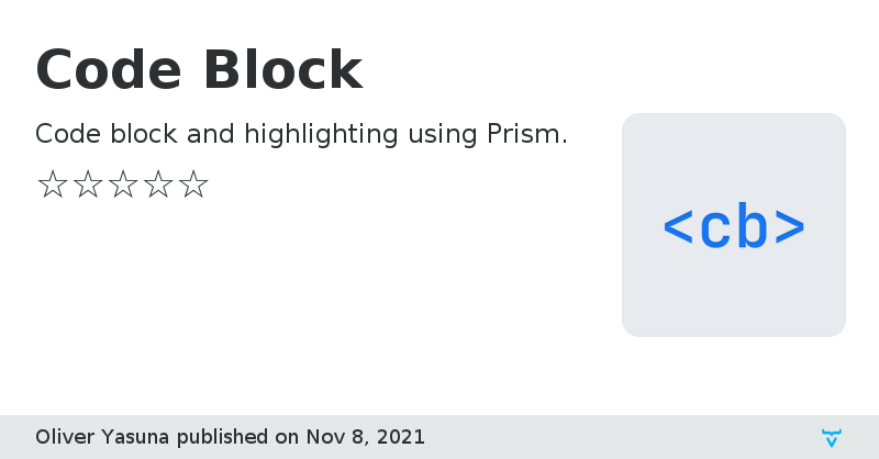 Code Block - Vaadin Add-on Directory