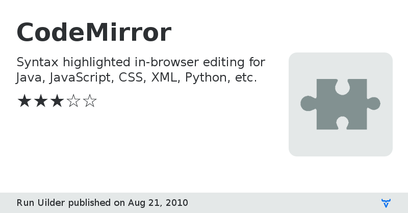 CodeMirror - Vaadin Add-on Directory