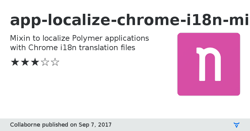 app-localize-chrome-i18n-mixin - Vaadin Add-on Directory