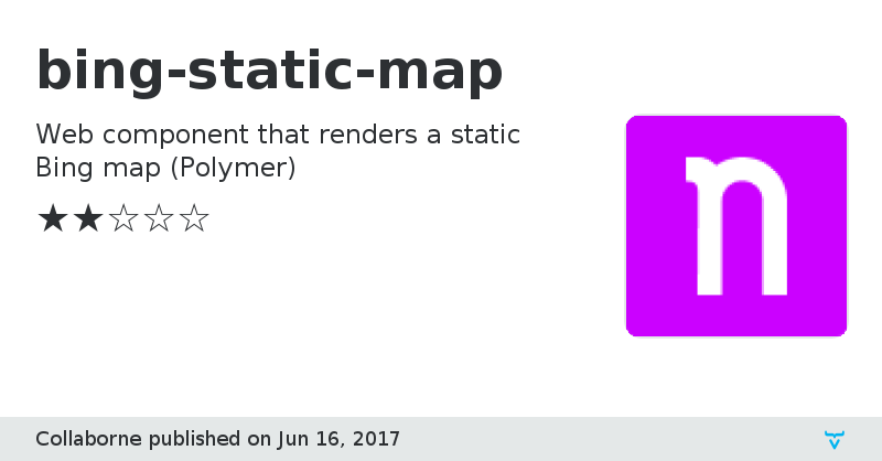 bing-static-map - Vaadin Add-on Directory
