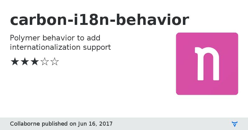 carbon-i18n-behavior - Vaadin Add-on Directory