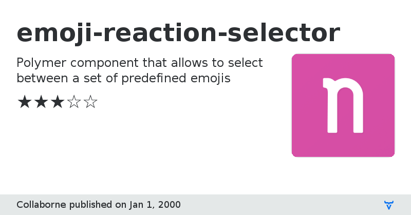 emoji-reaction-selector - Vaadin Add-on Directory