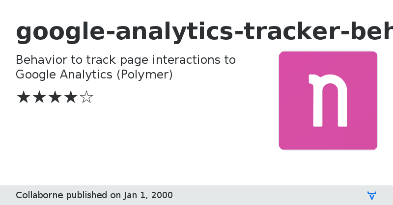 google-analytics-tracker-behavior - Vaadin Add-on Directory