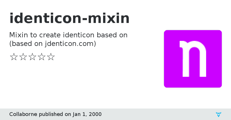 identicon-mixin - Vaadin Add-on Directory