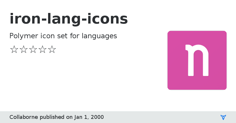 iron-lang-icons - Vaadin Add-on Directory