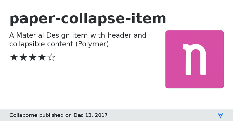 paper-collapse-item - Vaadin Add-on Directory