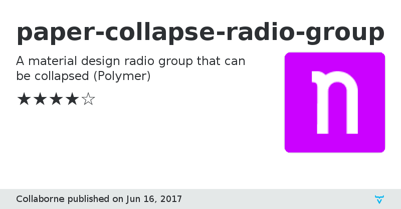 paper-collapse-radio-group - Vaadin Add-on Directory
