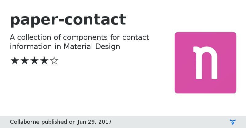 paper-contact - Vaadin Add-on Directory