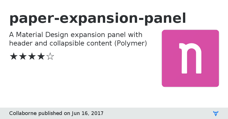 paper-expansion-panel - Vaadin Add-on Directory