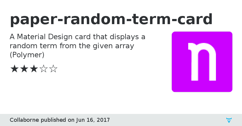 paper-random-term-card - Vaadin Add-on Directory