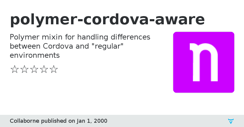polymer-cordova-aware - Vaadin Add-on Directory