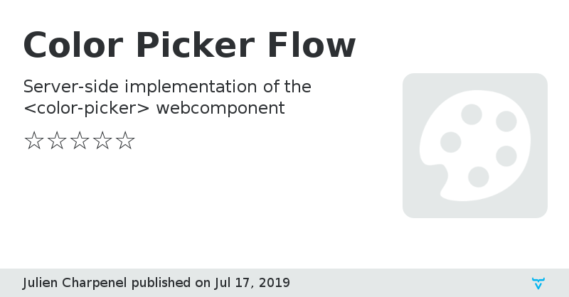 Color Picker Flow - Vaadin Add-on Directory