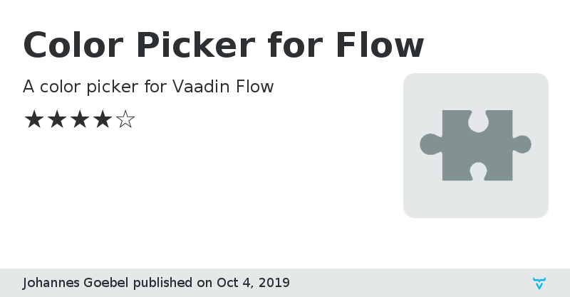 Color Picker for Flow - Vaadin Add-on Directory