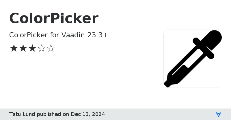 ColorPicker - Vaadin Add-on Directory