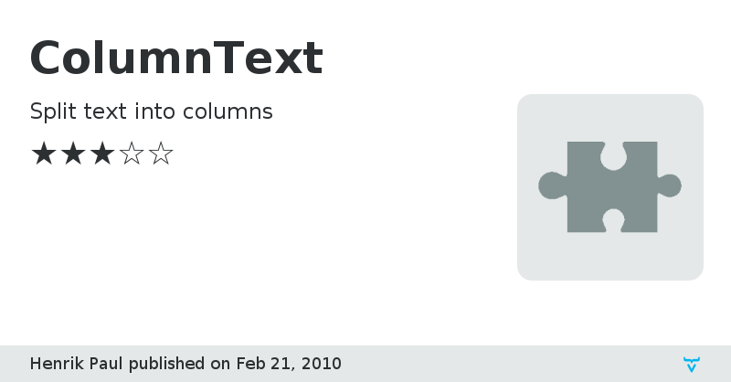 ColumnText - Vaadin Add-on Directory