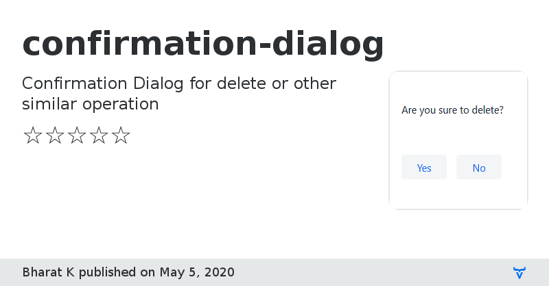 confirmation-dialog - Vaadin Add-on Directory