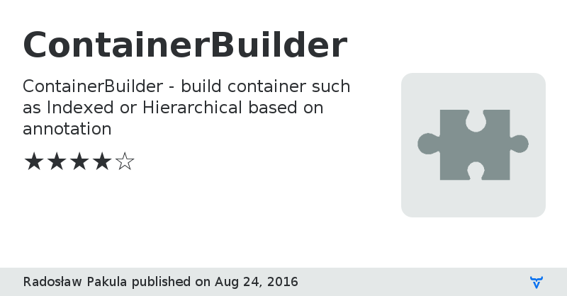 ContainerBuilder - Vaadin Add-on Directory