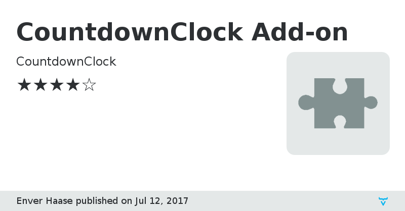 CountdownClock Add-on - Vaadin Add-on Directory