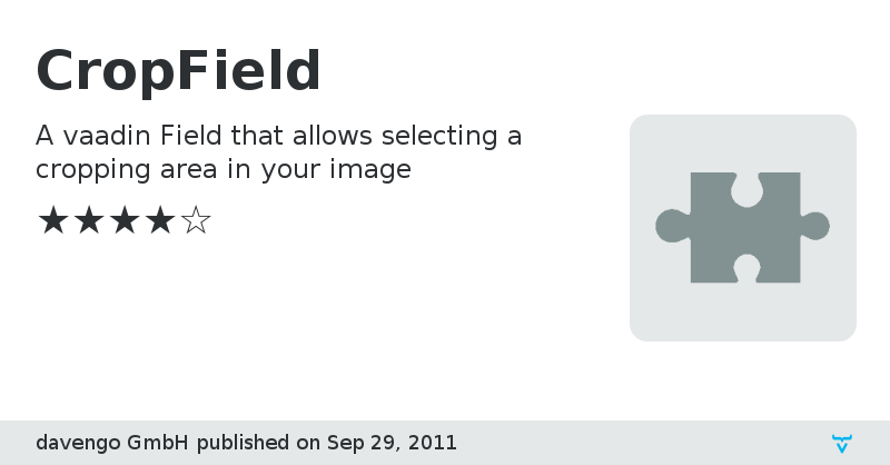 CropField - Vaadin Add-on Directory