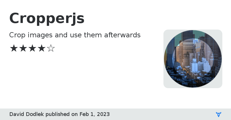 Cropperjs - Vaadin Add-on Directory