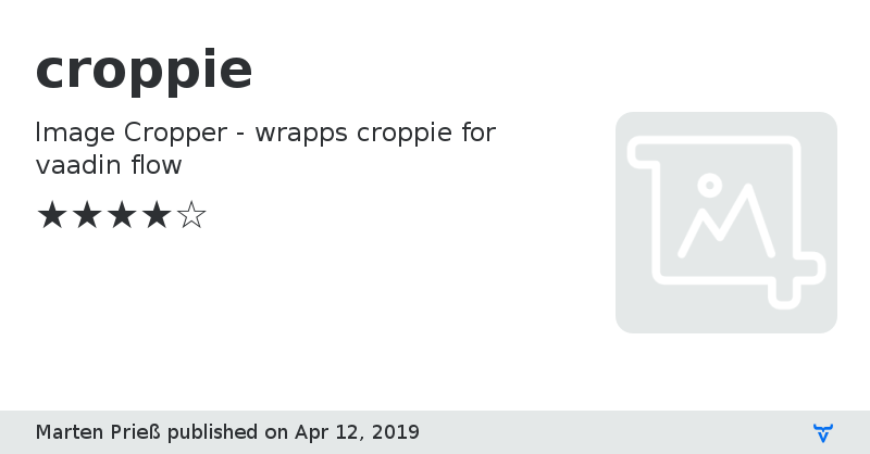 croppie - Vaadin Add-on Directory