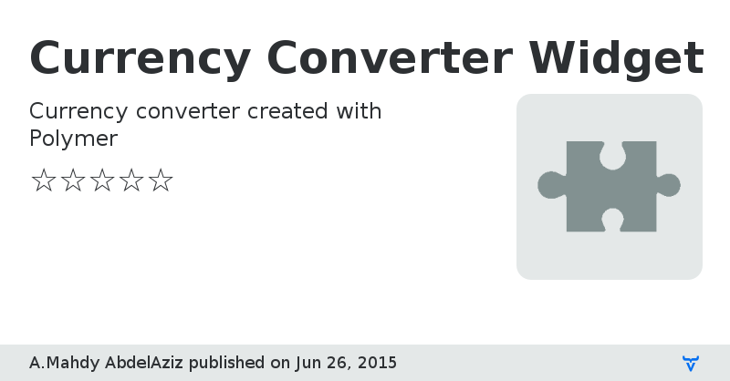 Currency Converter Widget - Vaadin Add-on Directory