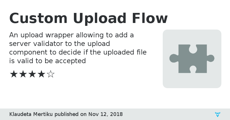 Custom Upload Flow - Vaadin Add-on Directory