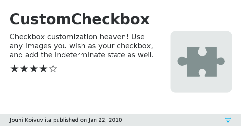 CustomCheckbox - Vaadin Add-on Directory