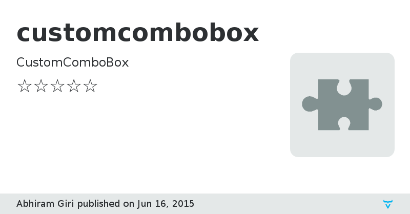 customcombobox - Vaadin Add-on Directory