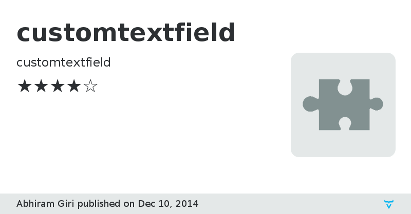 customtextfield - Vaadin Add-on Directory