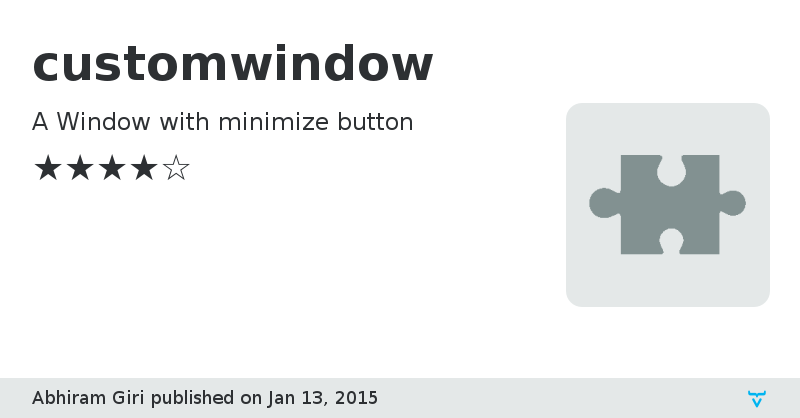 customwindow - Vaadin Add-on Directory