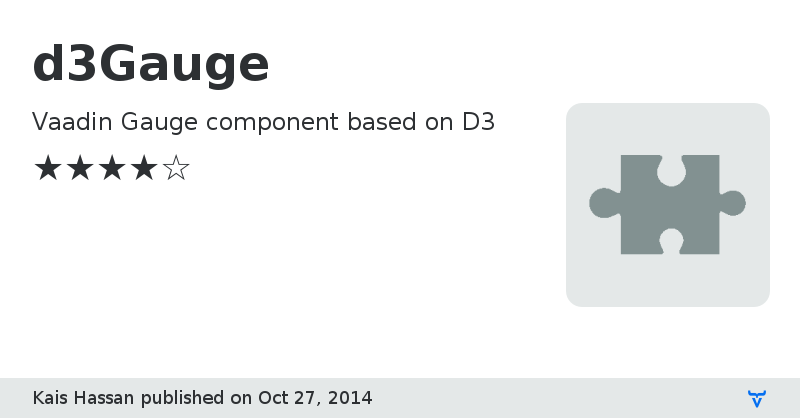 d3Gauge - Vaadin Add-on Directory