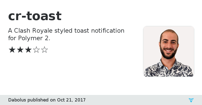 cr-toast - Vaadin Add-on Directory