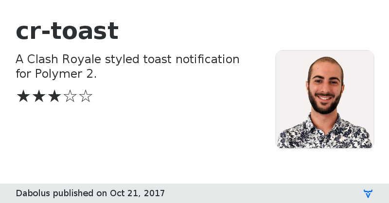 cr-toast - Vaadin Add-on Directory