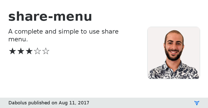 share-menu - Vaadin Add-on Directory