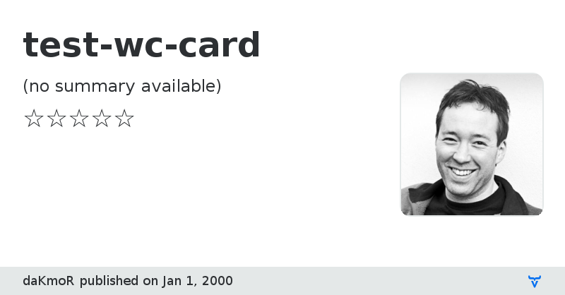 test-wc-card - Vaadin Add-on Directory