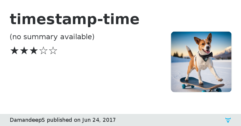 timestamp-time - Vaadin Add-on Directory