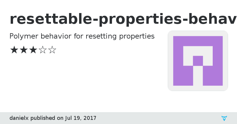 resettable-properties-behavior - Vaadin Add-on Directory
