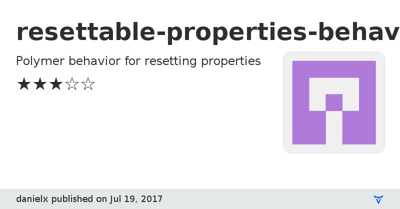 resettable-properties-behavior - Vaadin Add-on Directory