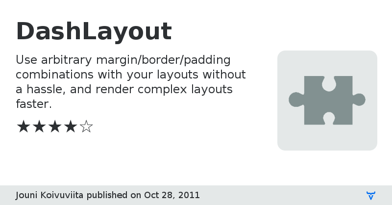 DashLayout - Vaadin Add-on Directory