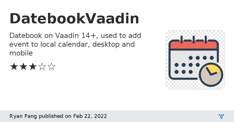 DatebookVaadin - Vaadin Add-on Directory