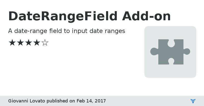 DateRangeField Add-on - Vaadin Add-on Directory