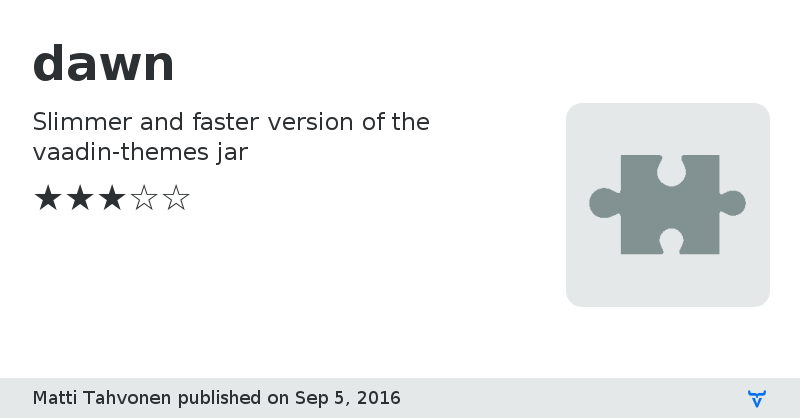 dawn - Vaadin Add-on Directory