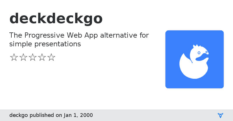 deckdeckgo - Vaadin Add-on Directory